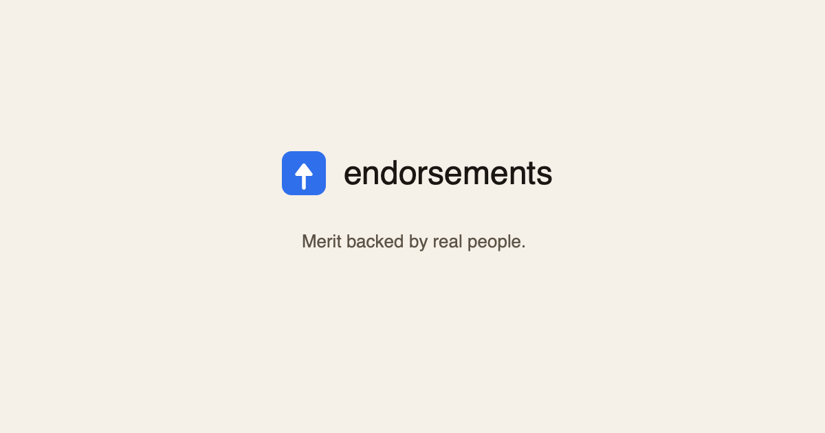 Endorsements preview